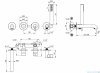 Deante SILIA Bateria wannowa 4-otworowa podtynkowa stal szczotkowana BQS_F18P